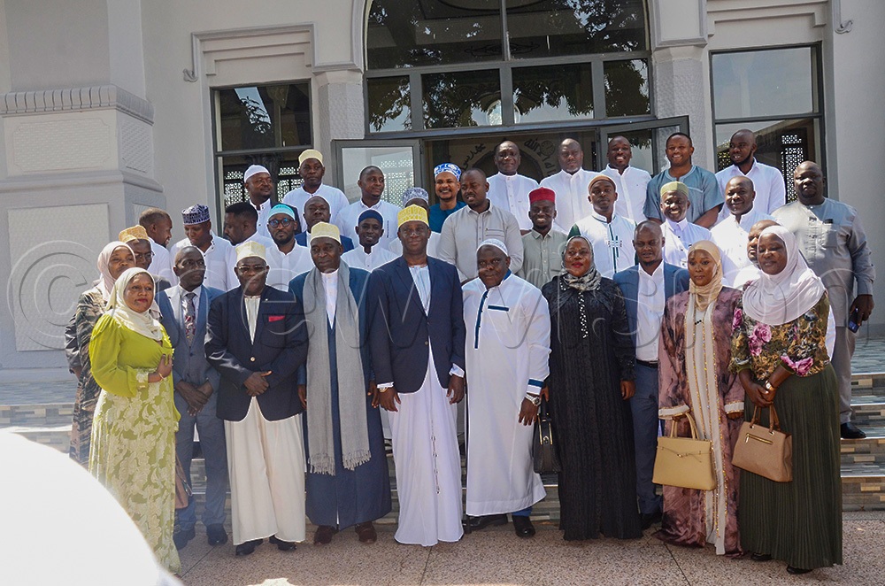 A group picture of Muslim leaders and the titular head of Muslims Prince Kassim Nakibinge at Kibuli Mosque during Jumaah prayers at Kibuli Mosque in Kampala on Friday June 19, 2026 (Photo by Isaac Nuwagaba)