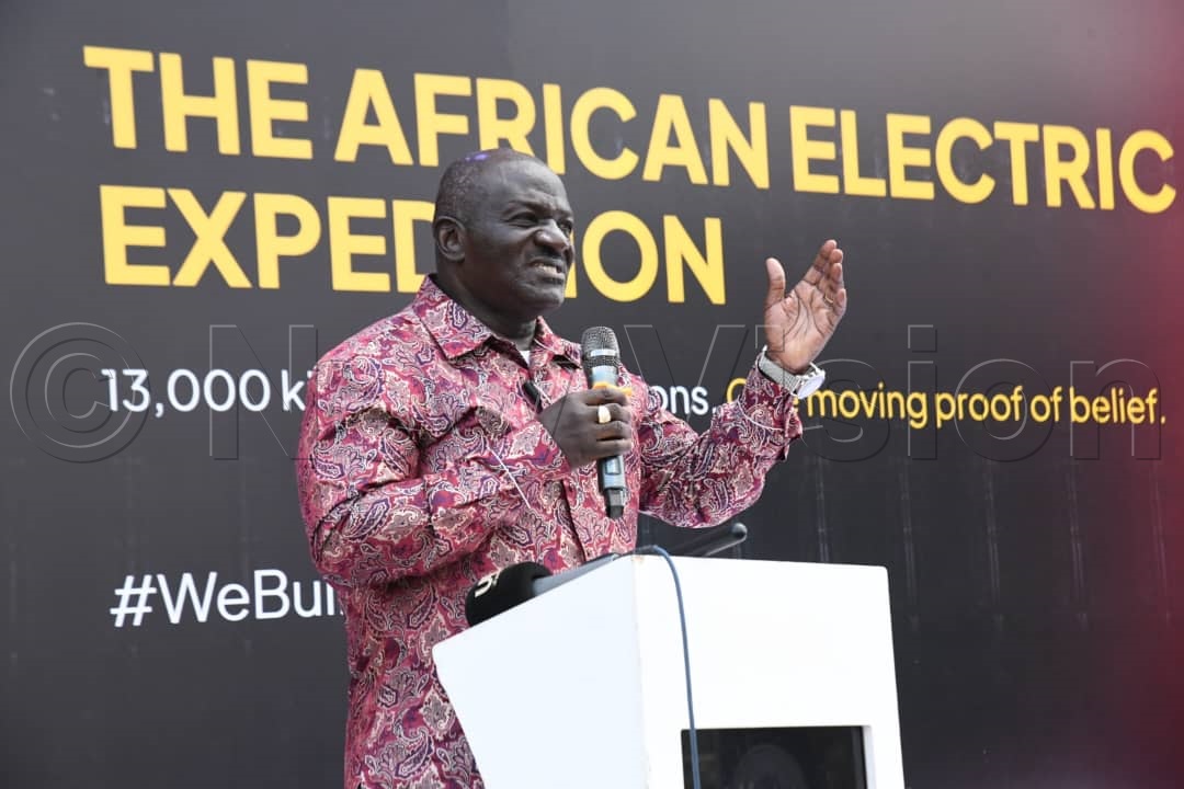 General Katumba Wamala making his remarks. (Mpalanyi Ssentongo)