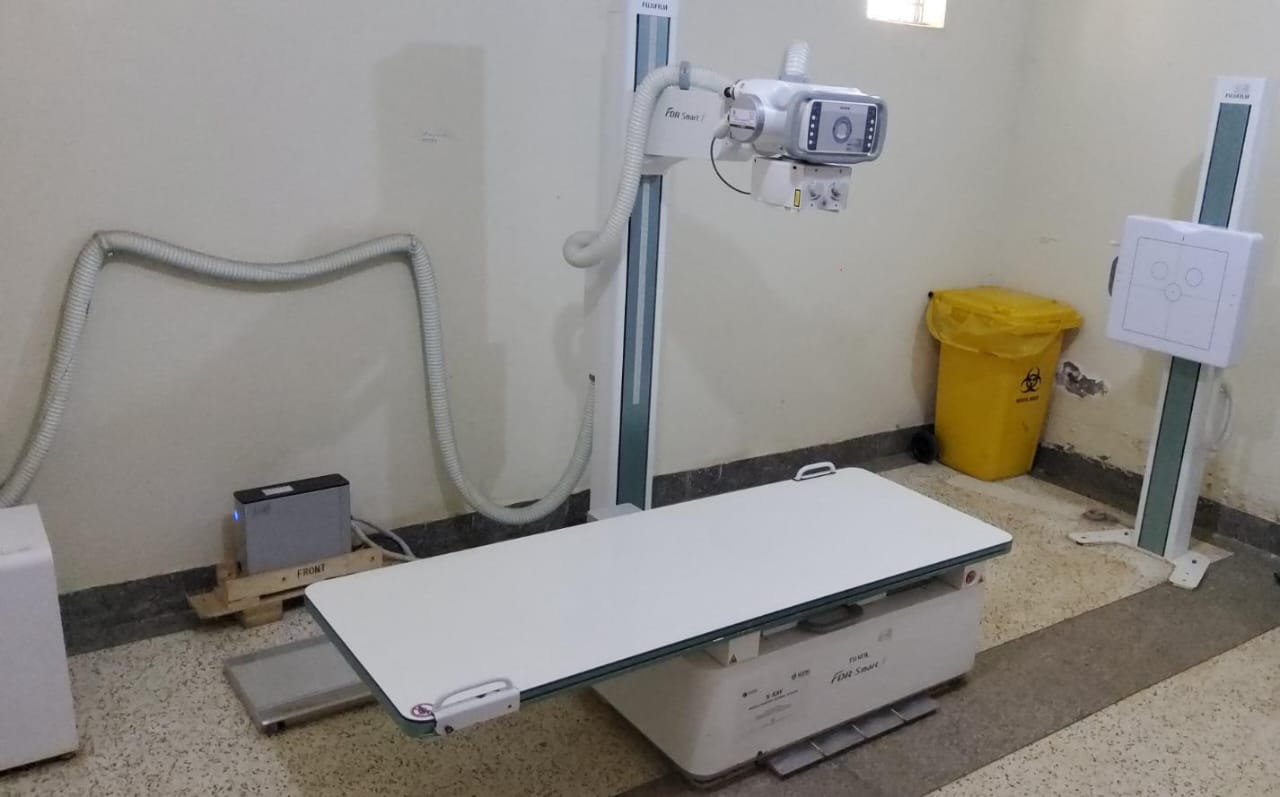 A donated digital X-ray unit installed at Butenga Health Centre IV.