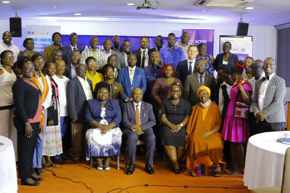 Government officials during the launch of a report about a recent study on the functionality of Local Government Public Accounts Committees (LGPACs). (Courtesy photo)