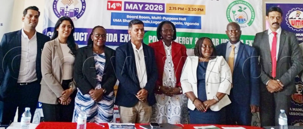 Experts after a press conference at UMA Show Grounds in Kampala. (Credit: Nelson Kiva)