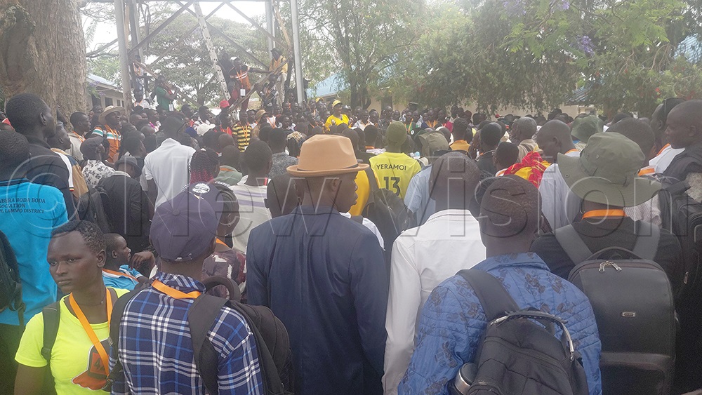 Voters at the poling station. (Credit: Robert Adiga)