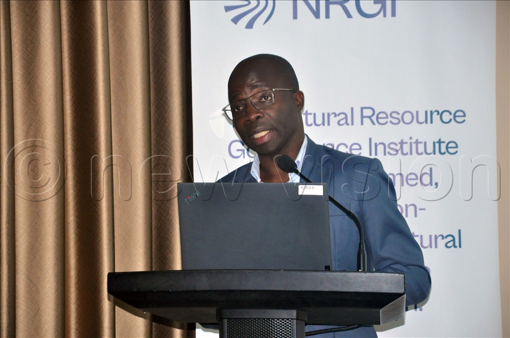 Owor responding to questions during a validation workshop on ‘Mapping study on Uganda’s methane emission abatement ambitions’ on the oil and gas industry at the Sheraton Hotel, Kampala. 