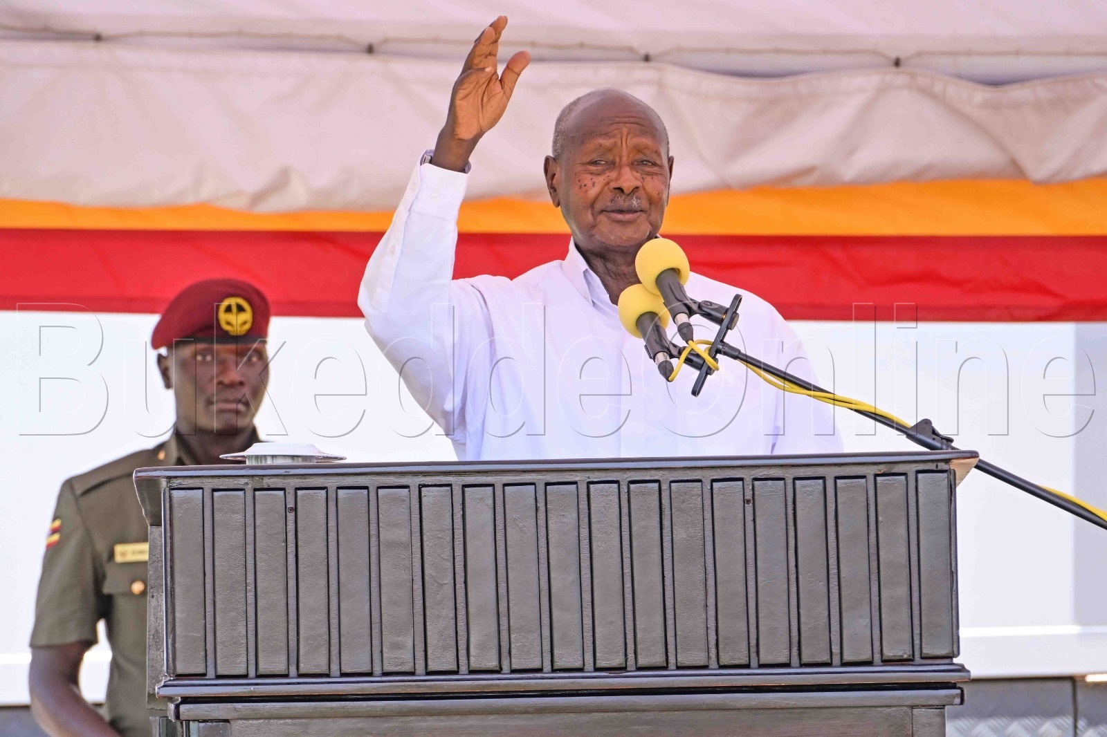 Pulezidenti Museveni ng'ayogera ku mukolo gw'okujjukira omugenzi Jana Luwum