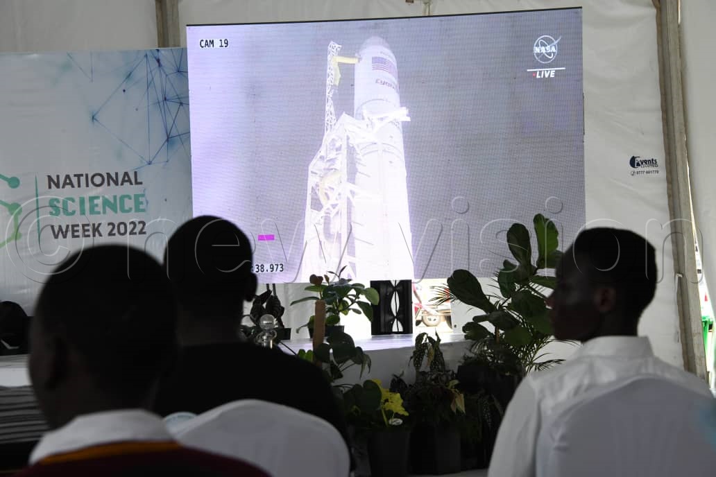 Ugandans remotely following the historic launch of PearlAfricaSat-1 in 2022