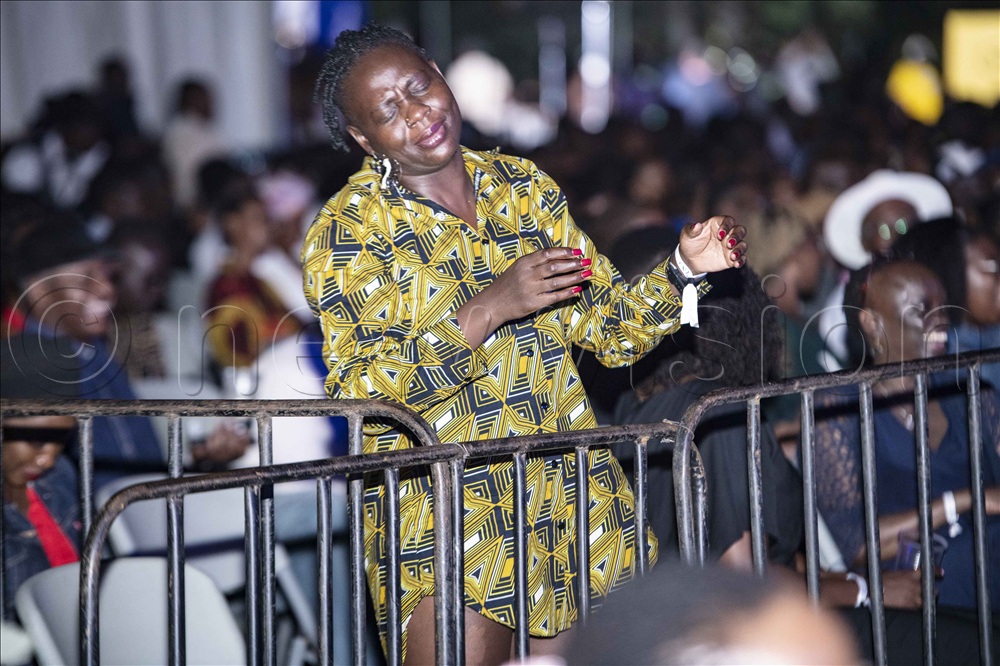 A Kenny G fan 'in the zone' during the One Night Only concert at Mestil Hotel on Sunday night. 