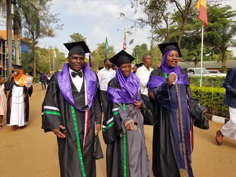 Gradunds arrive for the  Islamic University in Uganda&rsquo;s (IUIU) 34th graduation ceremony in Mbale City. (All Photos by Leonard Mukooli)