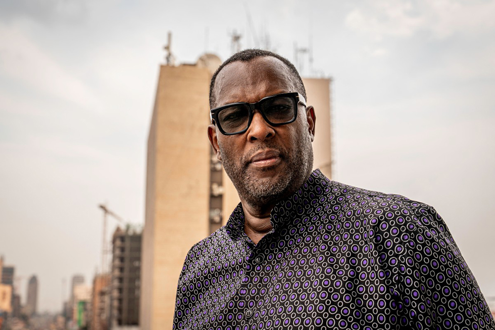 Nzanga Mobutu, son of former President Mobutu Sese Seko, poses for a portrait in Kinshasa, on October 20, 2025. 
