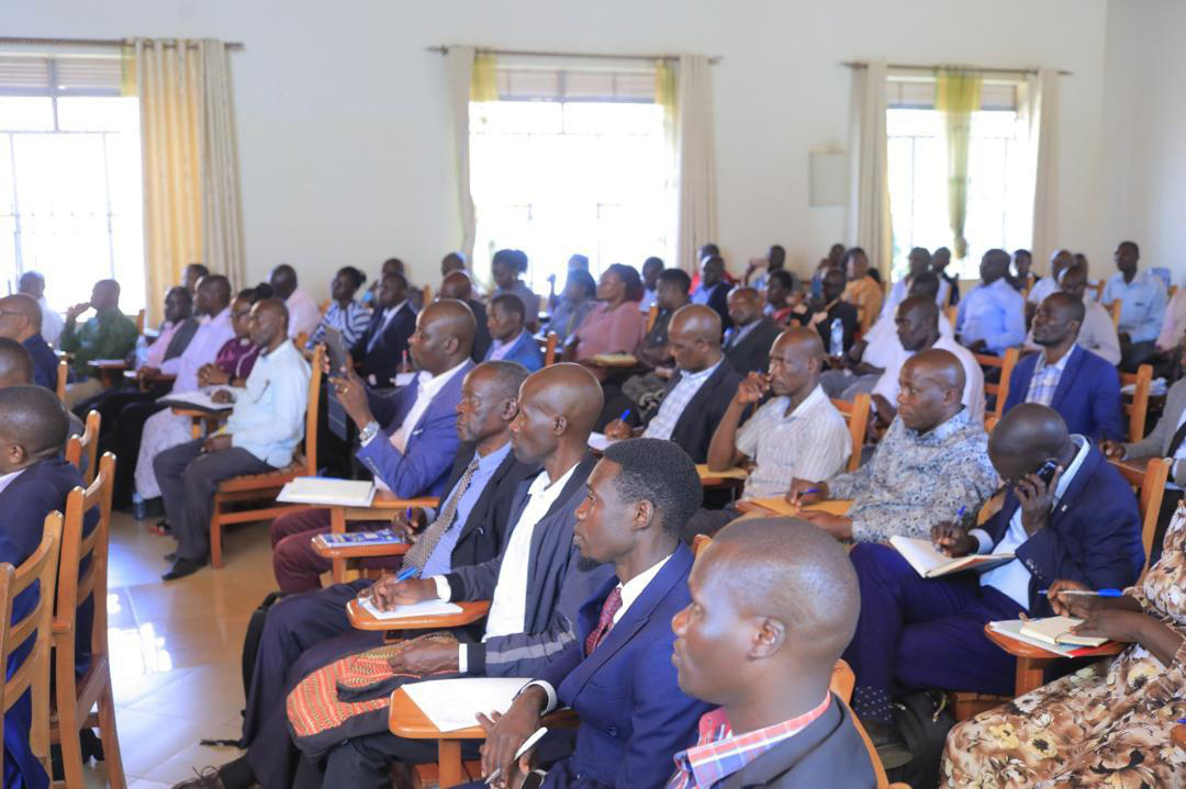 Teachers listening attentively and taking notes during the meeting at Namugongo Martyrs Shrine Retreat Centre, also known as Kyoto in Wakiso district. (Courtesy photo)