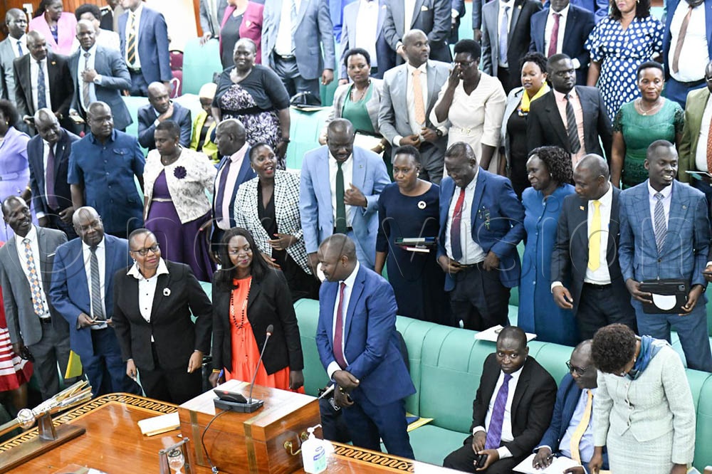 MPs during Plenary on Tuesday. (Credit: Maria Wamala)