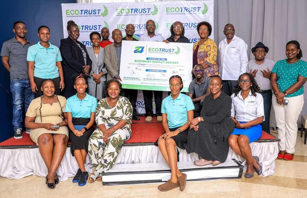  ECOTRUST Board members and staff at the press conference.