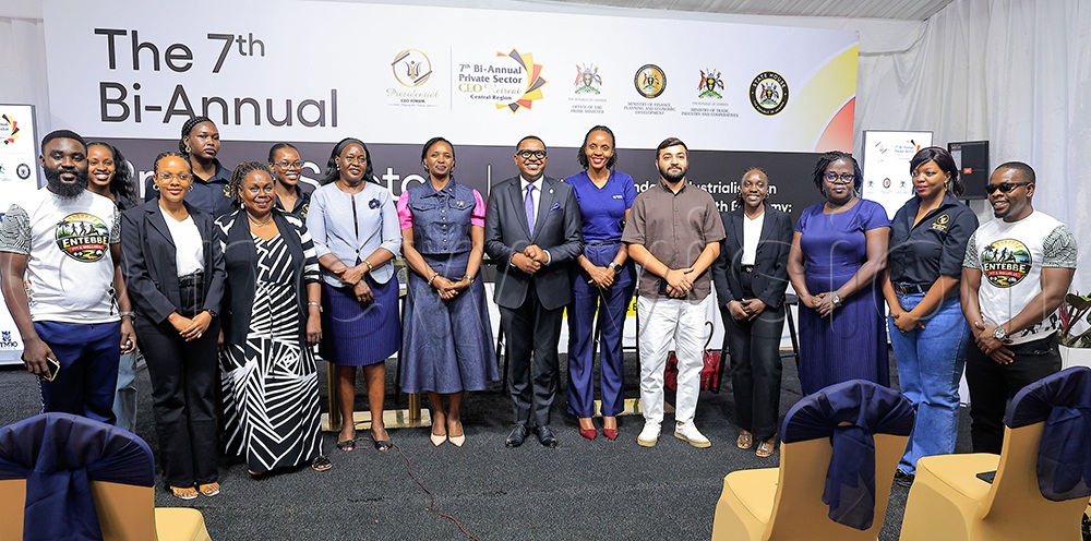 Some of the stakeholders who attended the launch of Presidential CEO run in Entebbe municipality. (Credit: Julius Luwemba)