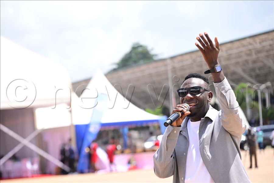 Gospel music artist Wilson Bugembe entertains youth at the celebration of 18 years of YPA at Kololo independence Grounds on May 22, 2026.