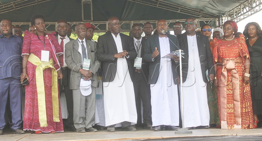 Though Rwenzuru king Charles Wesley Mumbere was absent due to medical treatment in Turkey, kingdom prime minister Benson Kule Baritazale unveiled a five-year strategic plan to revitalise cultural values. (Credit: Samuel Amanyire)