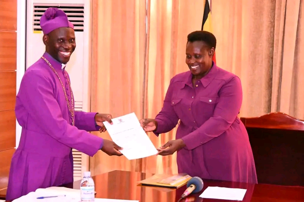 Vice President Maj. (Rtd) Jessica Alupo with Bishop of Busoga Diocese, Rt Rev. Prof. Dr Grace Lubaale. (Courtesy)