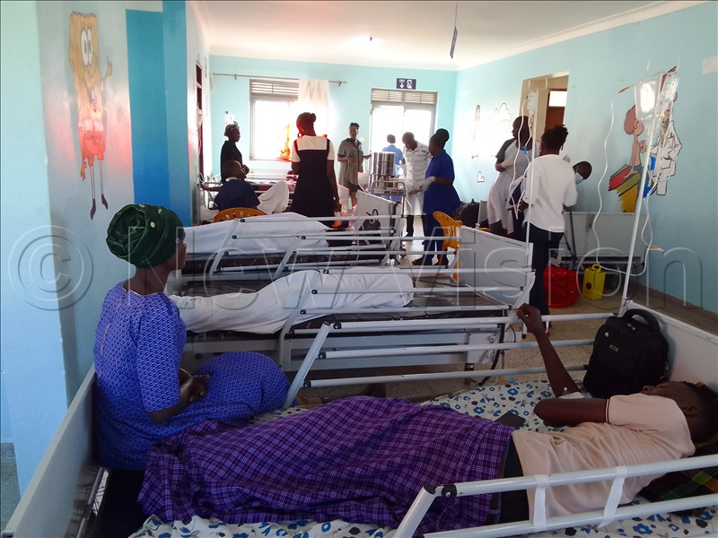 Some of the road crash victims admitted at Bukedea Health Centre IV. (Credit: David Opus)