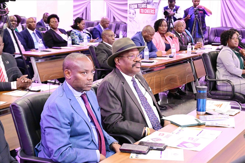 Maj.Gen. David Kasura-Kyomukama (R), Permanent Secretary of the Ministry of Agriculture, Animal Industry and Fisheries