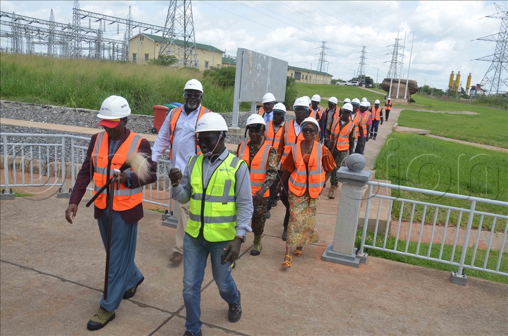 The paramount chief of Lango (Won Nyaci), His Highness Eng. Dr Michael Moses Odongo Okune toured Karuma hydro power station.