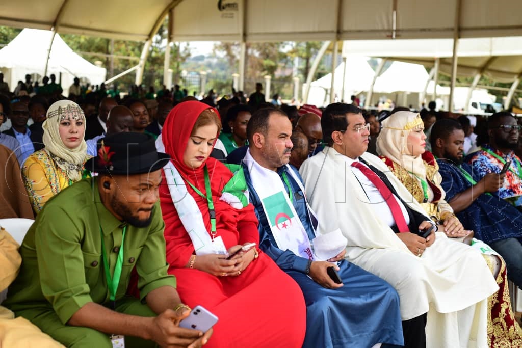 Members of the diplomatic call and other international delegates at the independence celebrations.