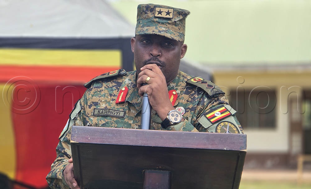 Gen. Katungi said those retiring have almost 100% benefits from the UPDF, including: the medical, education, UPDF shop and recruitment, among other entitlements. (Credit: Joseph Ekol)