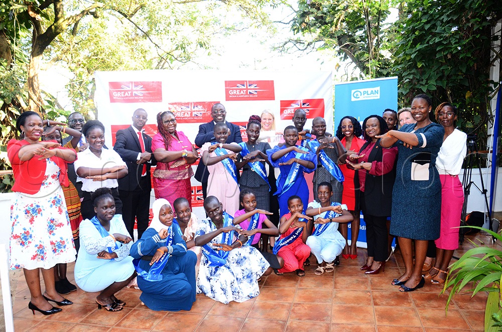  The British High Commissioner to Uganda, Chesney Lisa with the children from across Uganda in a group picture. (Photo by Isaac Nuwagaba)