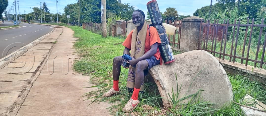 Thomas Mussolini Tokwiny, a resident of Pachua village under the Kitgum Vicariate of the Gulu Archdiocese, started his fourth pilgrimage on May 9th, 2026. (Photo by Christopher Nyeko)