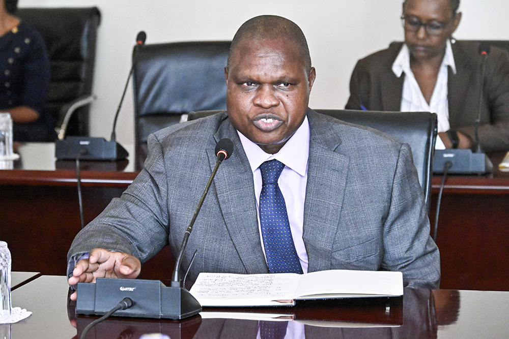  The Kenya High Commissioner to Uganda His Excellency Joash Maang makes his remarks while meeting President Yoweri Kaguta Museveni at the State House Entebbe on 28th July 2025. (Photo by PPU/ Tony Rujuta)