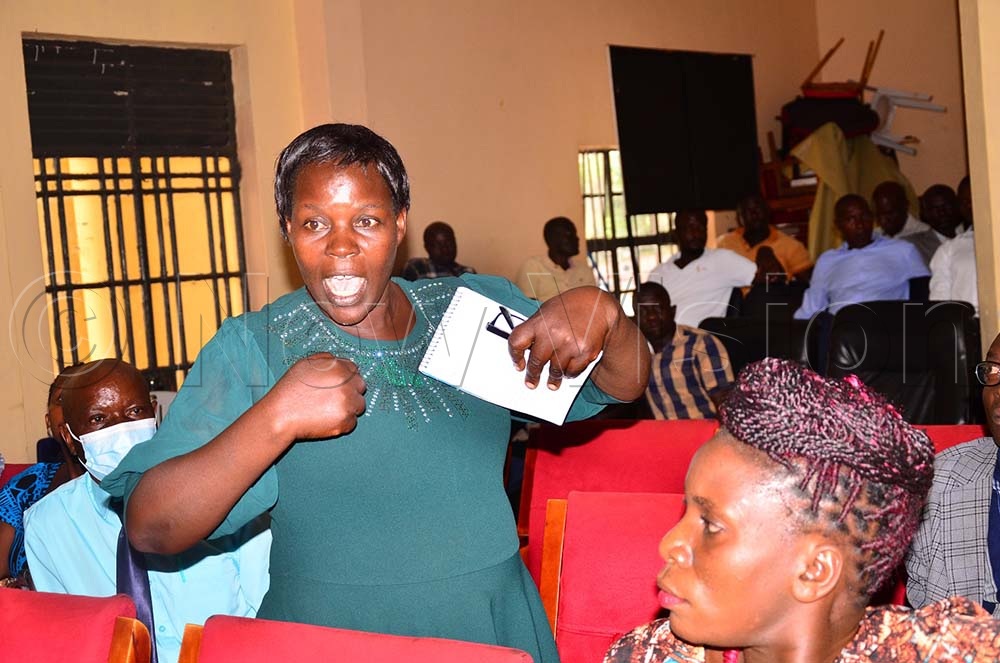 Councillor Annet Kubonaku accused Batwala and his former executive for hoodwinking the council which approved Namukose when she had resigned her positions saying they all lacked integrity. (Credit: Jackie Nambogga)