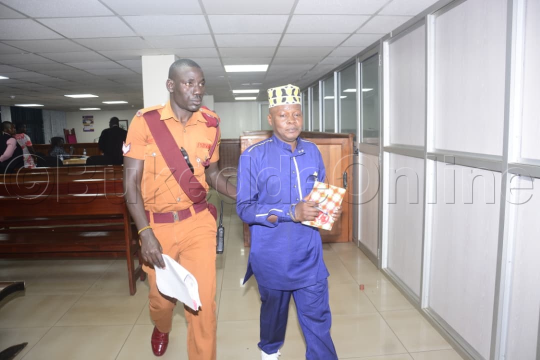 Seeka Umar bwe yabadde mu kkooti eggulo.