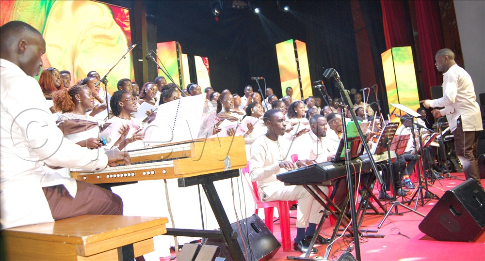 A spectacle of the Celestial Chorale Uganda during their concert at Theatre La Bonita in Kampala on Sunday, November 30, 2025.