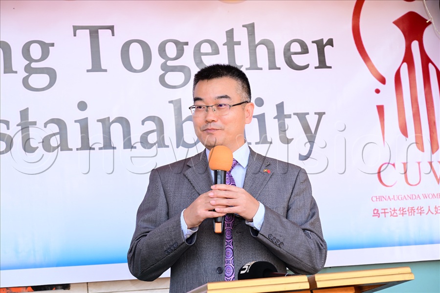 Acting Chinese Ambassador to Uganda Fan Xuecheng remarks.