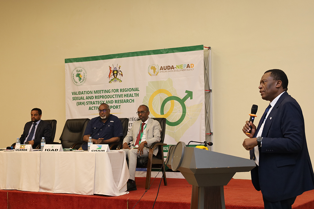 Representing Uganda, health ministry director of health services, Dr Charles Olaro. (Courtesy)