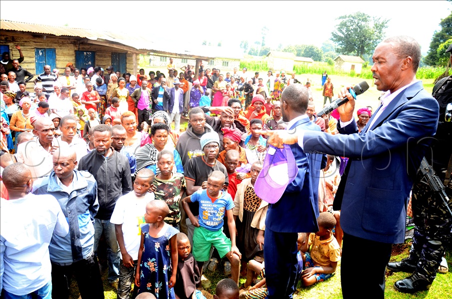 As a security guru, the former intelligence chief vowed to address the refugee crisis, which he said has strained local resources, with communities struggling to access basic services like electricity, healthcare, and education. (All Photos by Isaac Nuwagaba)