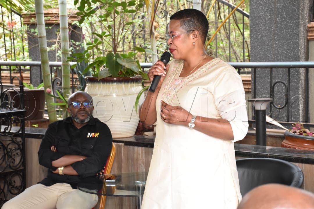 Speaker of Parliament, Anita Among remarking.