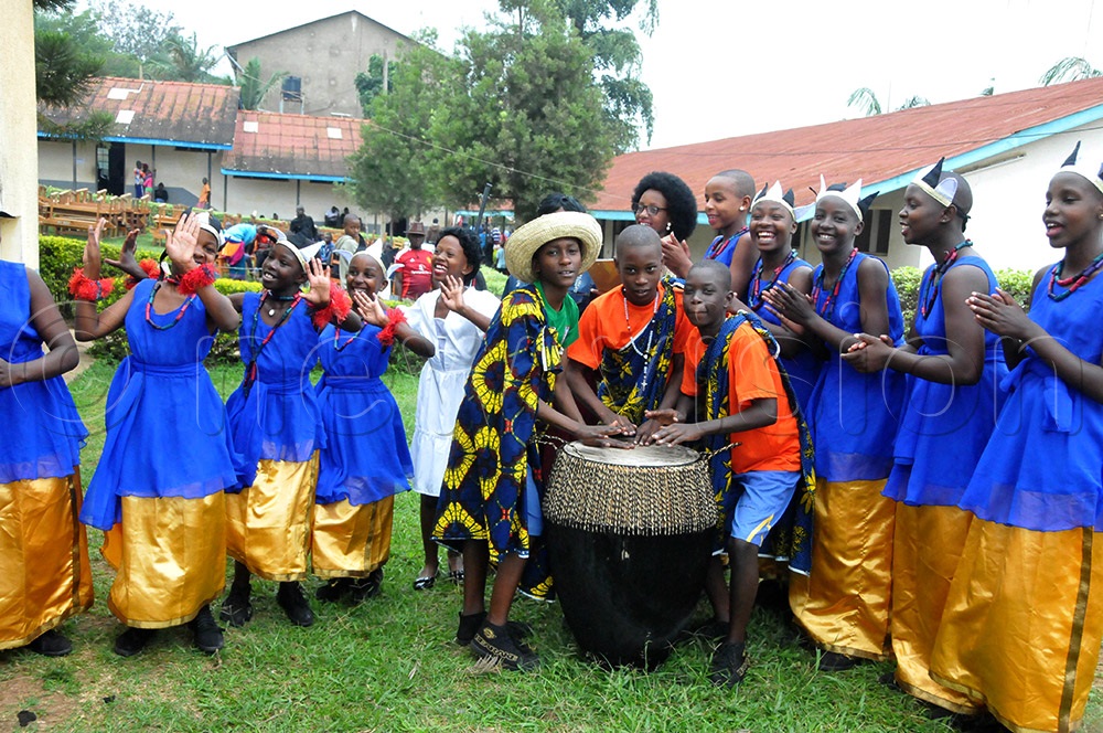 Mbarara Junior team preparing for performance. (Photo by Abdulkarim Ssengendo)