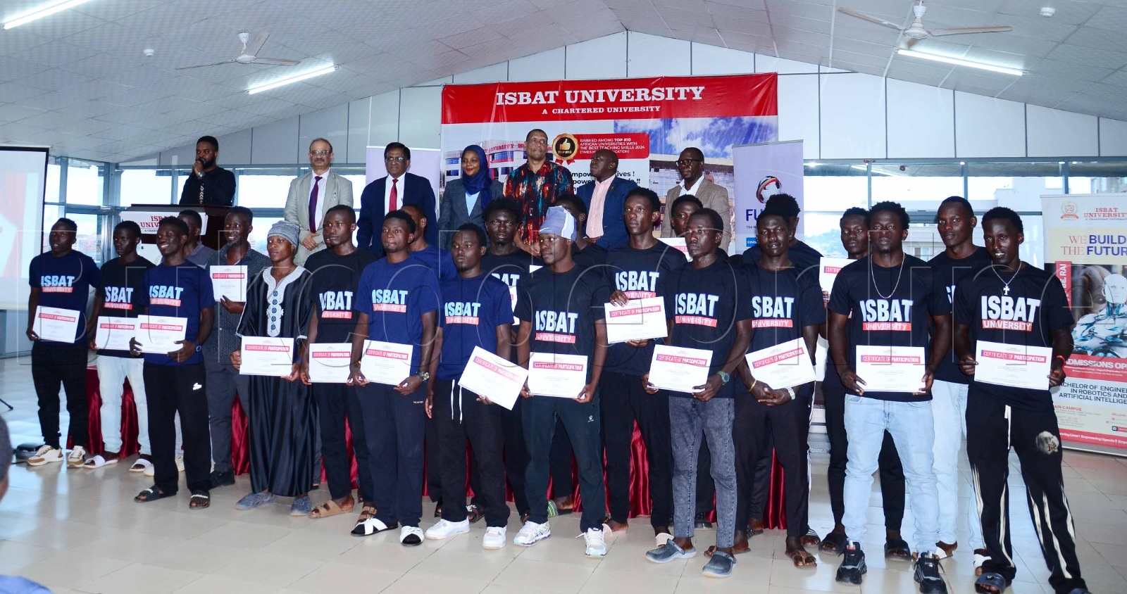 Abayizi ba ISBAT Univasite abeetaba mu mizannyo gya AUUS University games mu kifaananyi kyawamu nabakungu ba FUFA