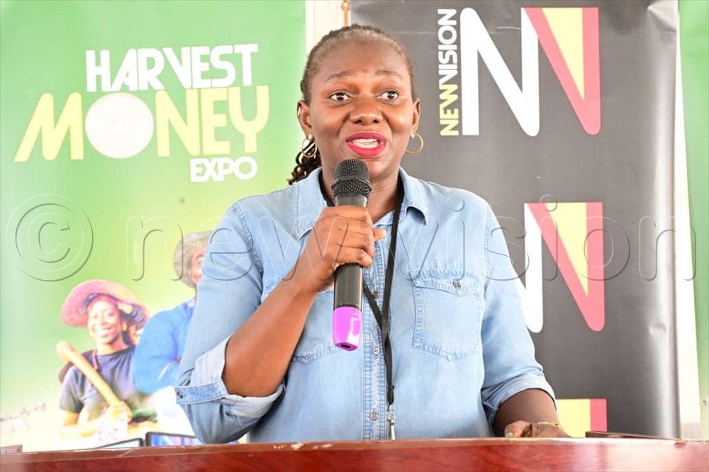 Jackie Taweeka, Event Sales Manager & Business  Development  Manager addressing the exhibitors.