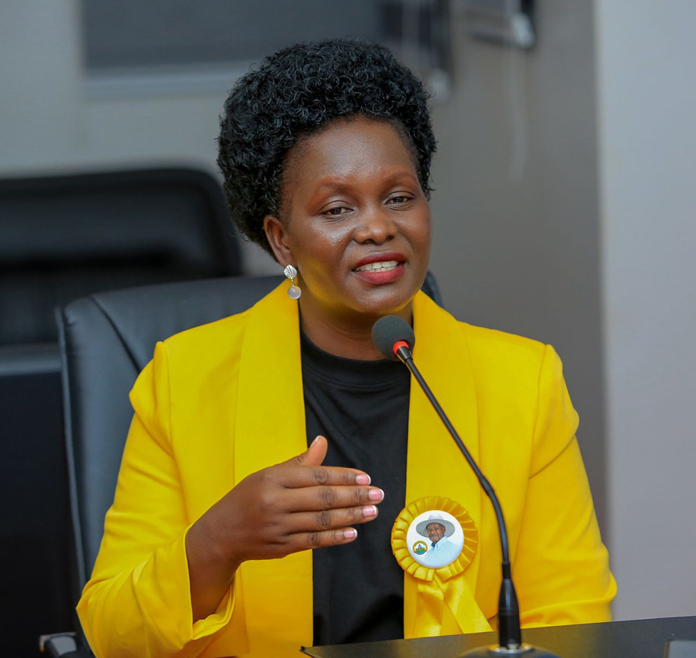 Commissioner of the National Patriotism Corps (NPC), Hellen Seku, speaks during Patriotism Conversations podcast on Monday, December 22, 2025. (Credit: NSPC)