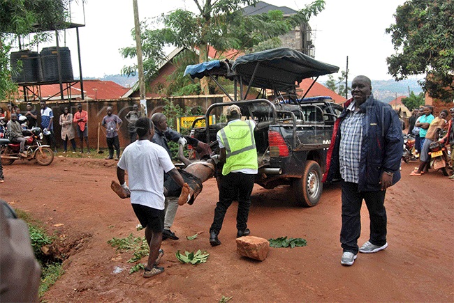 Poliisi ng'eggyawo omulambo