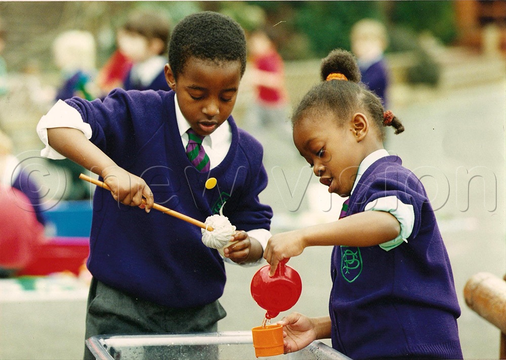King Oyo as a child loved playing with other children. (New Vision Archives)