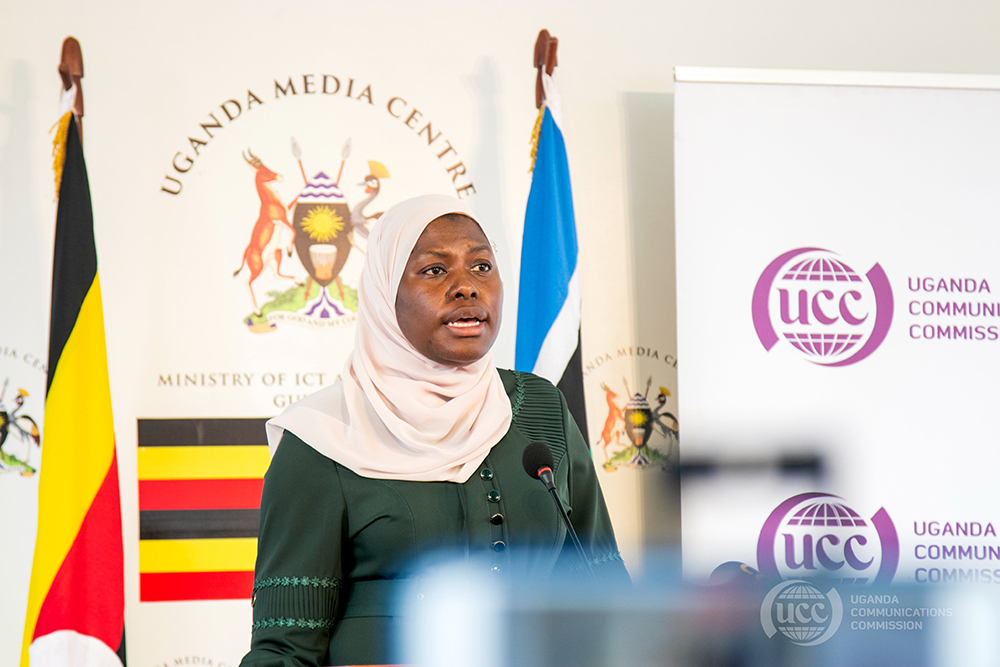 information, communication, technology and national guidance ministry permanent secretary Aminah Zawedde. (Courtesy: X/@UCC_Official)