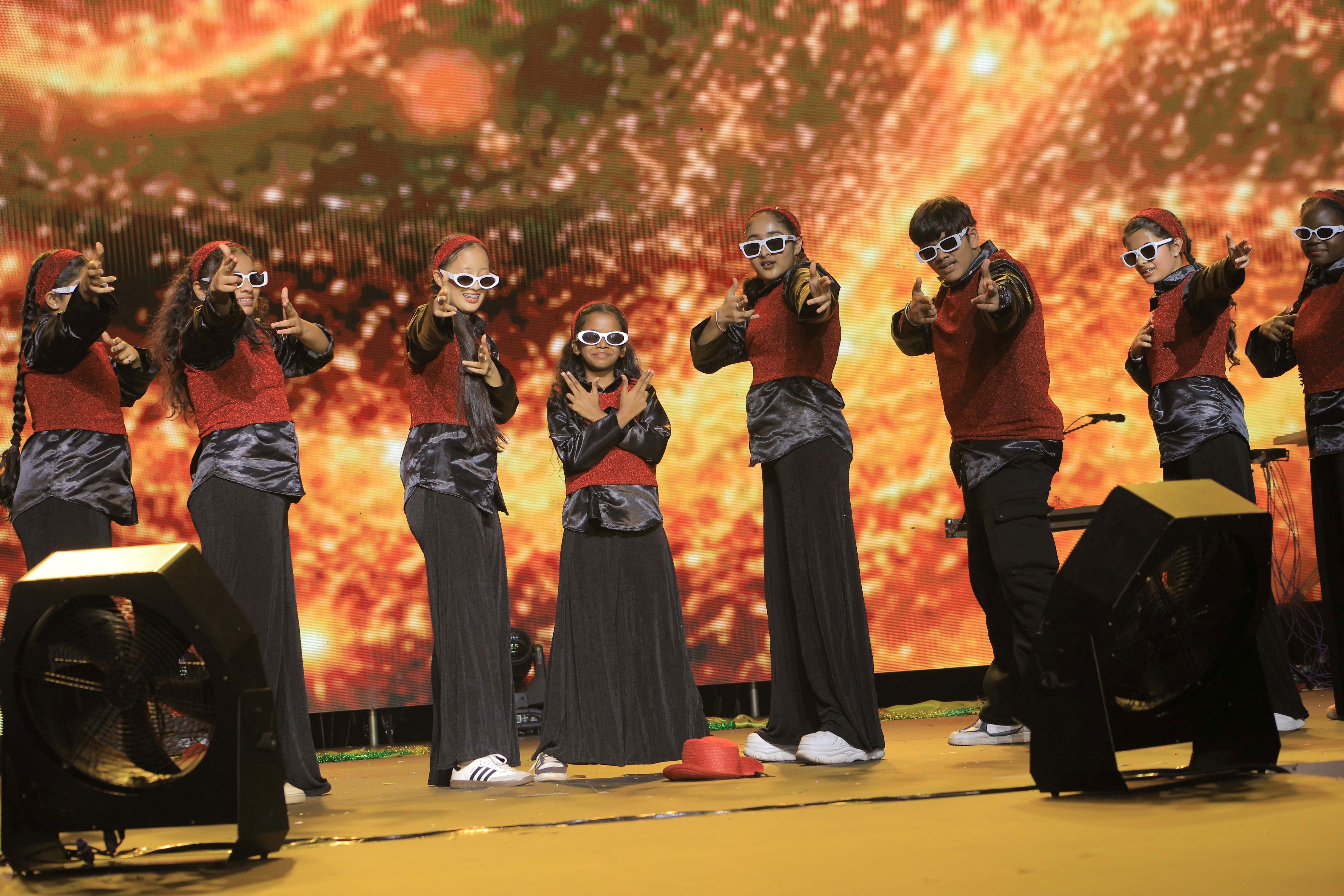 Kids put up a great choreographed performance. Photo by David Lukiiza