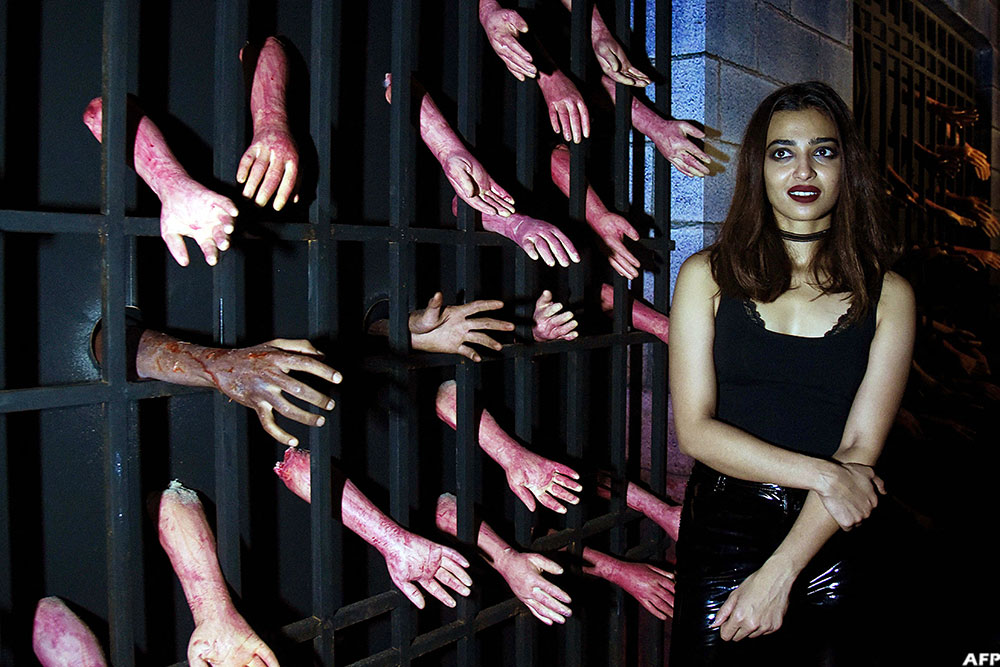 Bollywood actress Radhika Apte poses during an event for the promotion of her Netflix Indian horror series 'Ghoul' in Mumbai on August 21, 2018