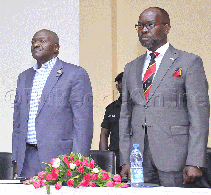 Katumba Wamala Ne Denis Hamson Obua Mu Kukuza Olunaku Lw’abayinginiya Ku Hotel Africana.