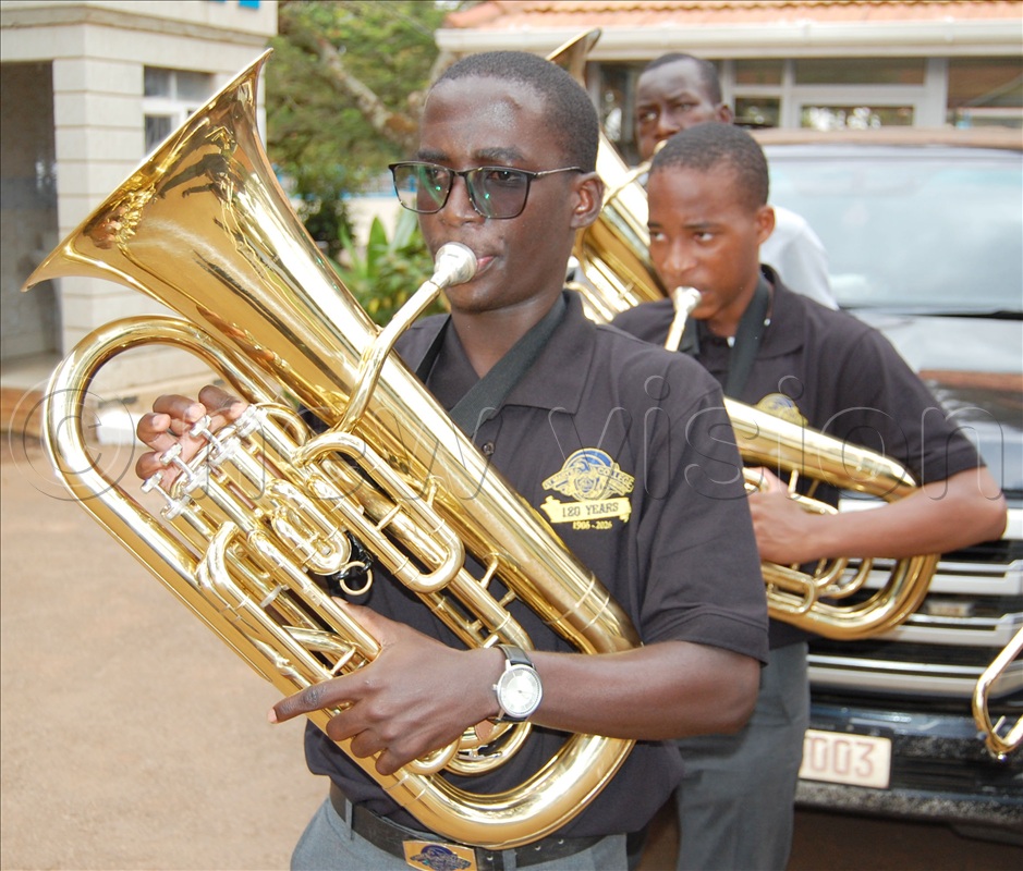 A member of the brass ensemble of SMACK in action during a recent function.