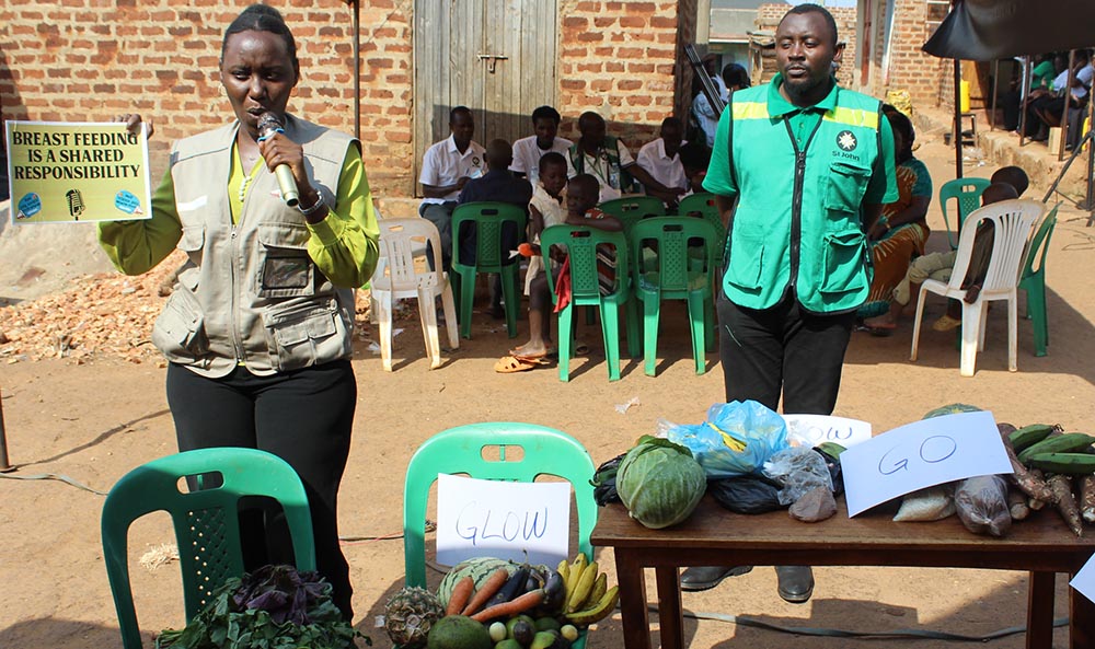 Prior, attendees were also taught about the basic foods pregnant mothers should eat or feed their children while at home.