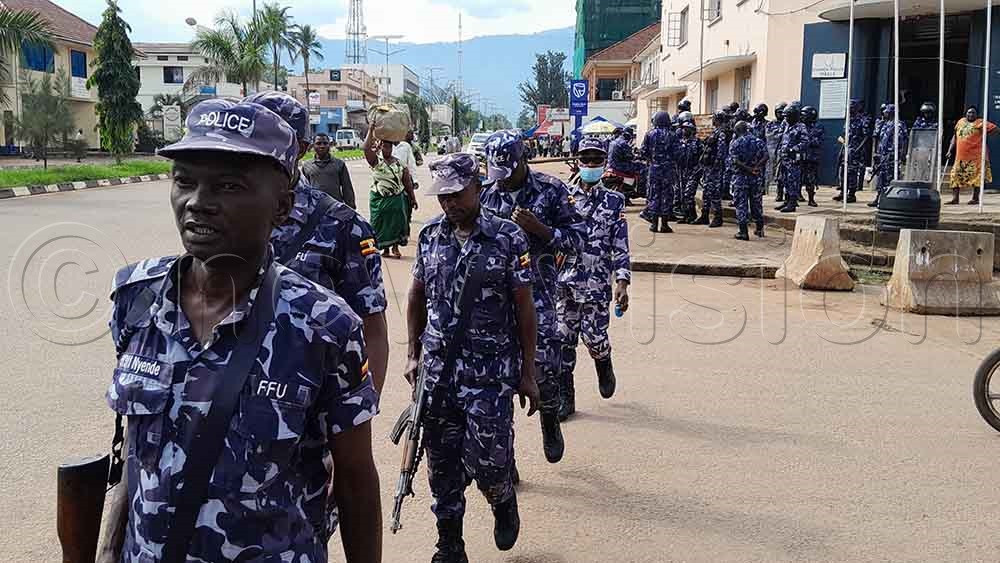 Security personnel on patrol. The survey indicates that 44% of voters cited theft in their respective areas as a major concern, 21.7% mentioned insecurity in the community, while 8.3% said they are troubled by robbery.