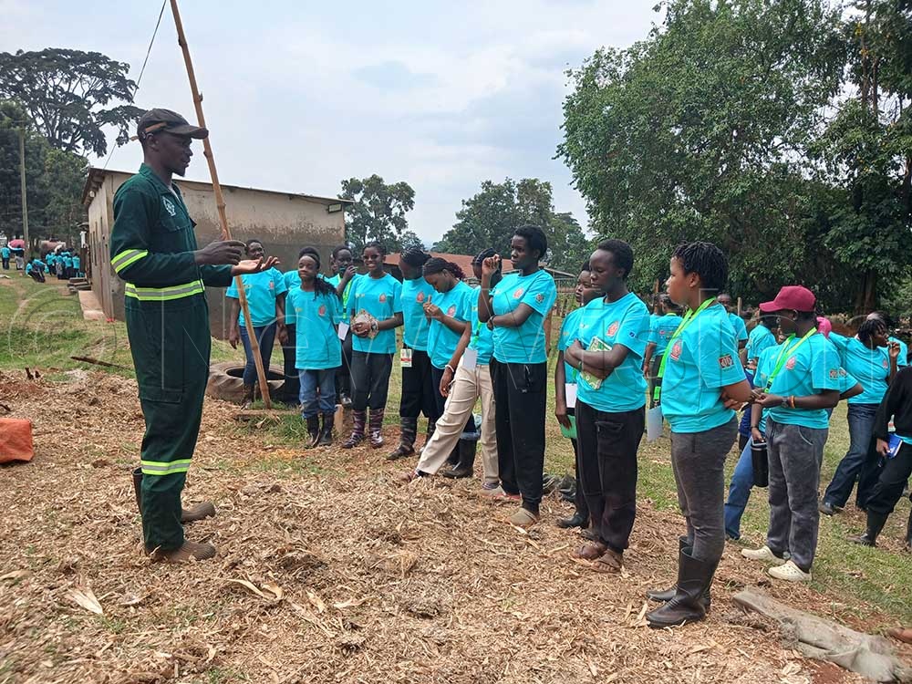 The five-day camp exposes students to practical farming ventures in dairy, poultry, climate-smart farming, irrigation systems, mechanisation, in addition to value addition to products like okra, coffee, milk, fruit, among others. (Credit: Prossy Nandudu)