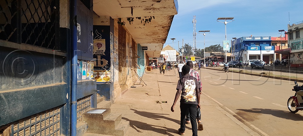 Some of the shops that were closed by city authorities in Mbale on the morning of April 15, 2026. (Photo by Paul Watala)