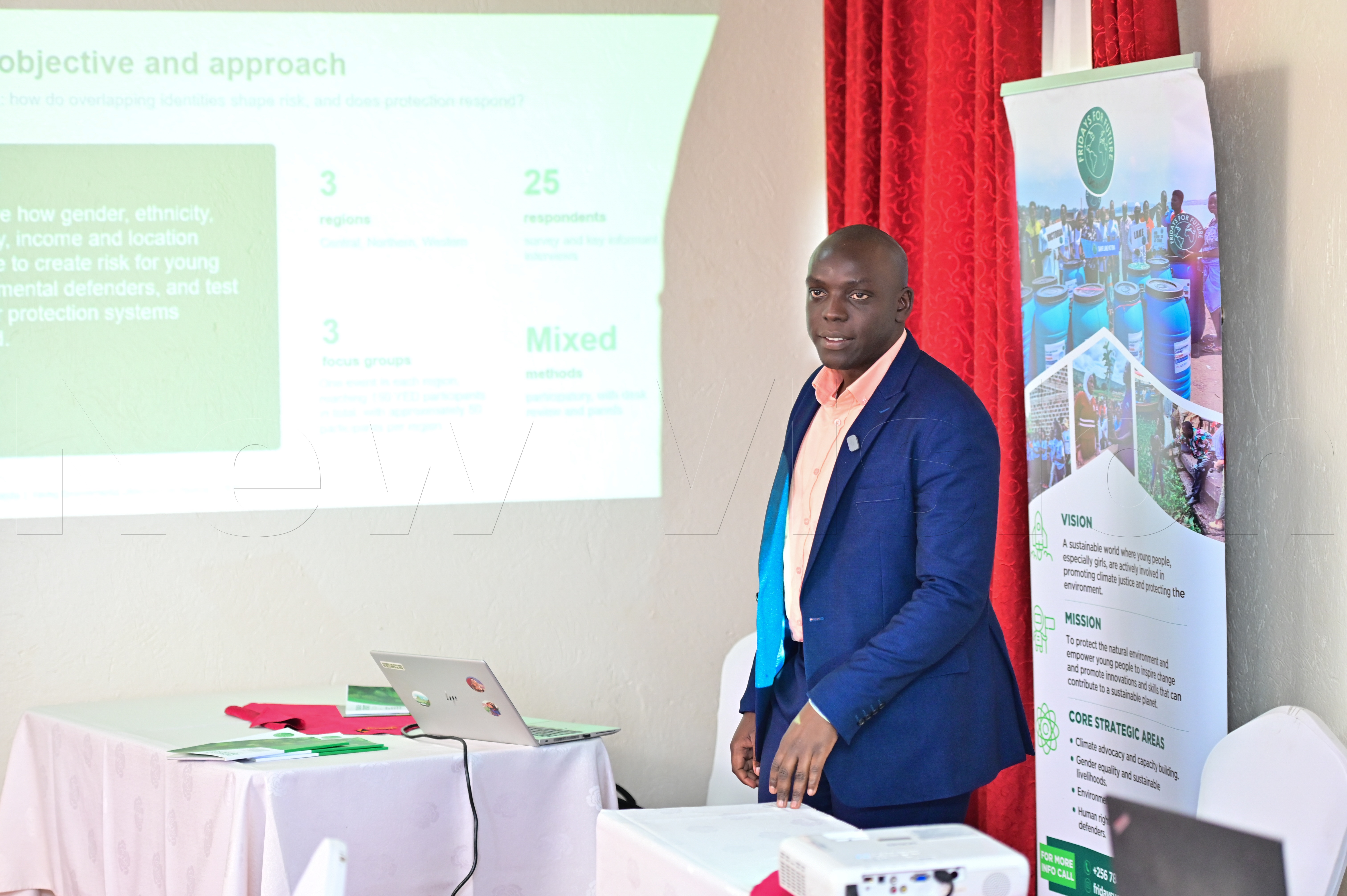 Derrick Sebaka of Habitat Defenders Africa (HDA) presents the research report
